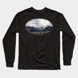 Mount St Helens lava dome, oval Long Sleeve T-Shirt